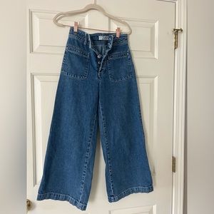 Free people wide leg jeans